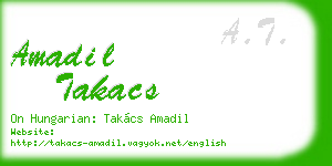 amadil takacs business card